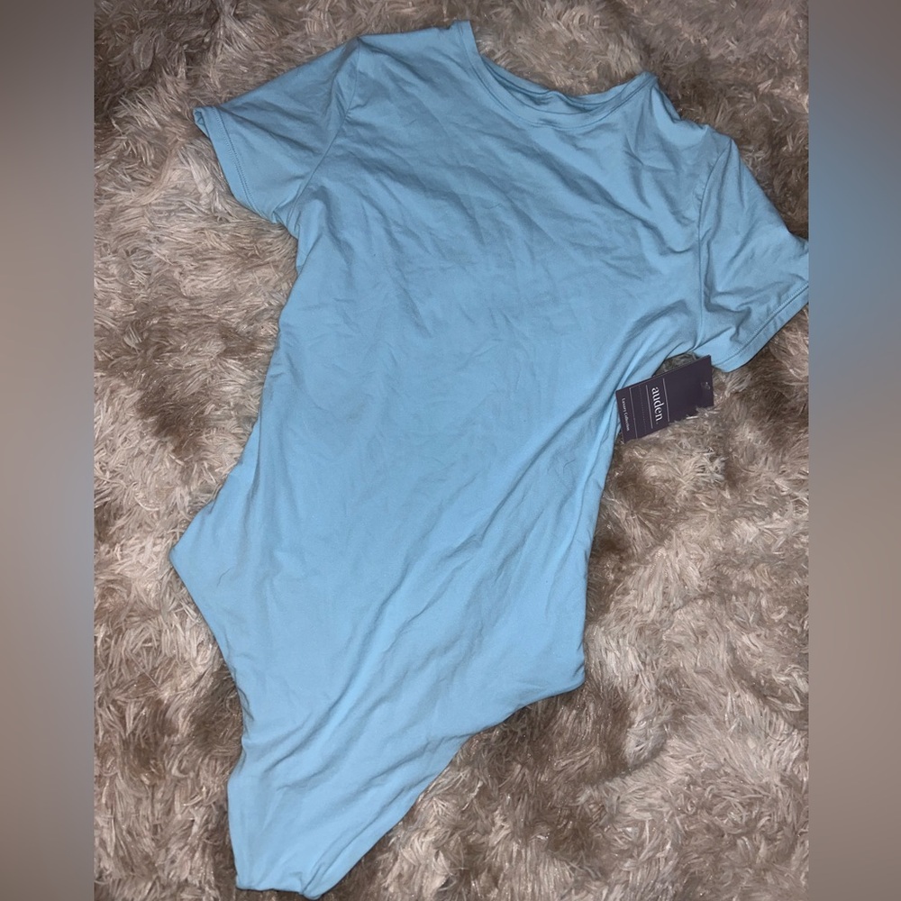 Auden Luxury Collection, Fully Lined Bodysuit, 4-way stretch, Crewneck Thong NWT - Picture 2 of 5